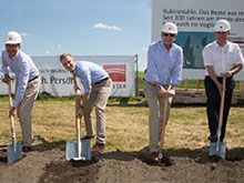 Ground-breaking ceremony new oat mill Plauen 2014  Ground-breaking ceremony new oat mill Plauen 2014